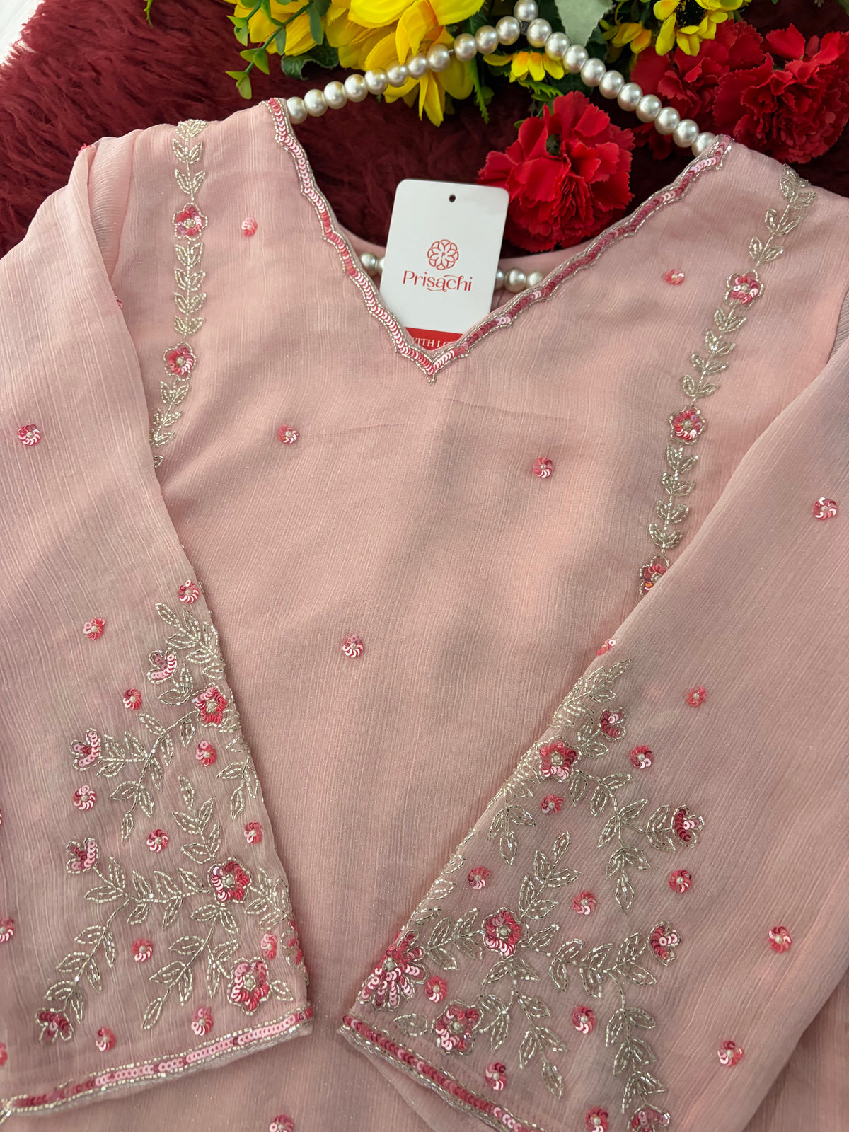 Elegant Embroidered A-Line Ethnic Kurta Set with Dupatta & Pants | Festive & Traditional Wear