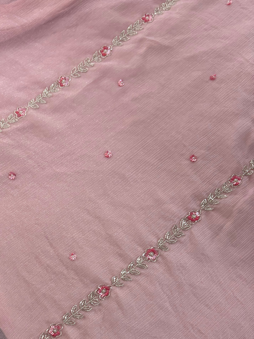 Baby Pink Embroidered A-Line Ethnic Kurta Set with Dupatta & Pants | Festive & Traditional Wear