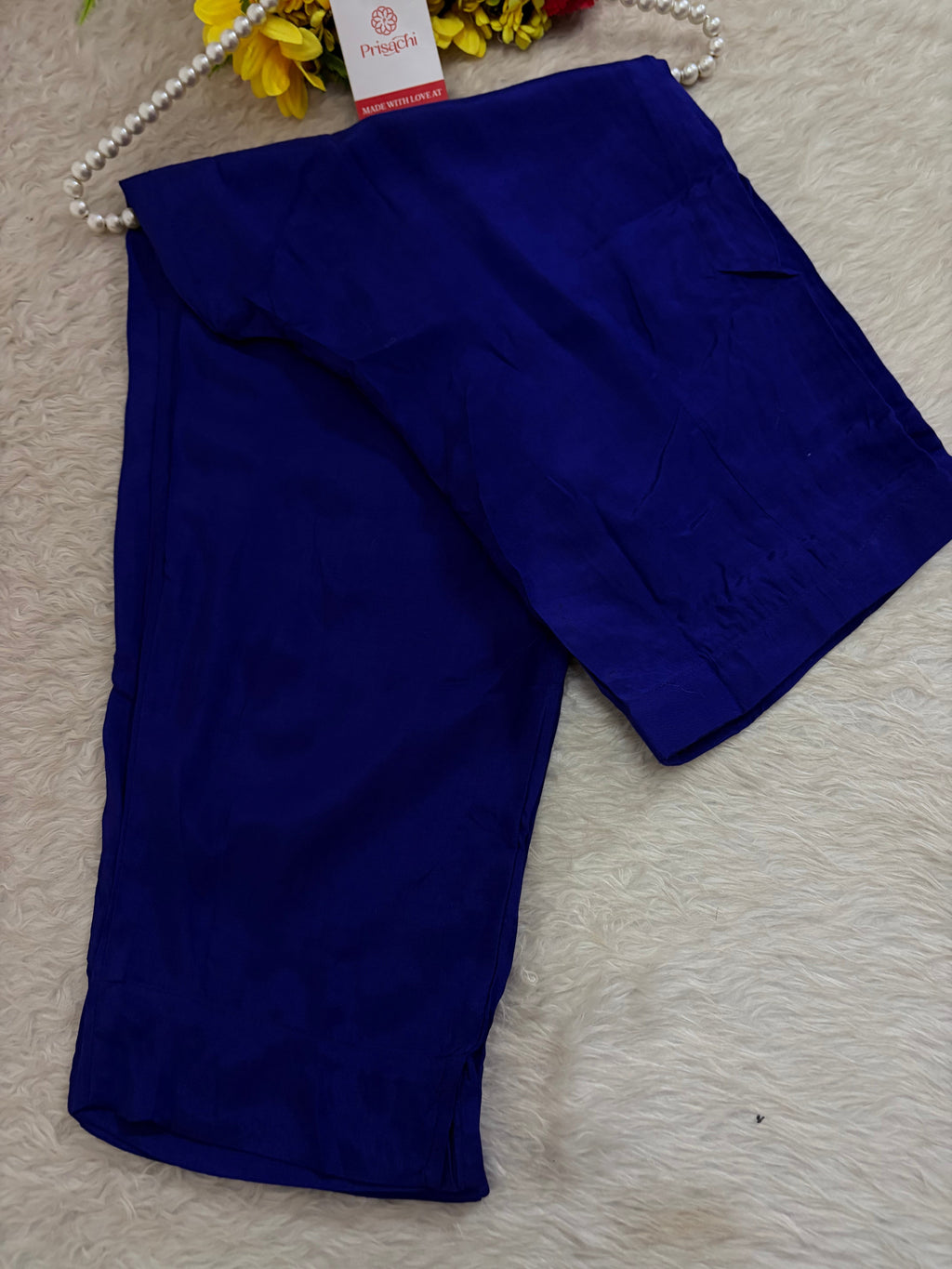 Royal Blue Embroidered Ethnic Kurta set with Pants and Dupatta For Women's