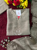 Embroidered Ethnic Kurta Set for Women with Palazzo Pant & Dupatta | Festive Wear & party Wear