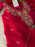 Embroidered Kurta Set for Women with Pants & Dupatta | Ethnic Party and Festive Suit set