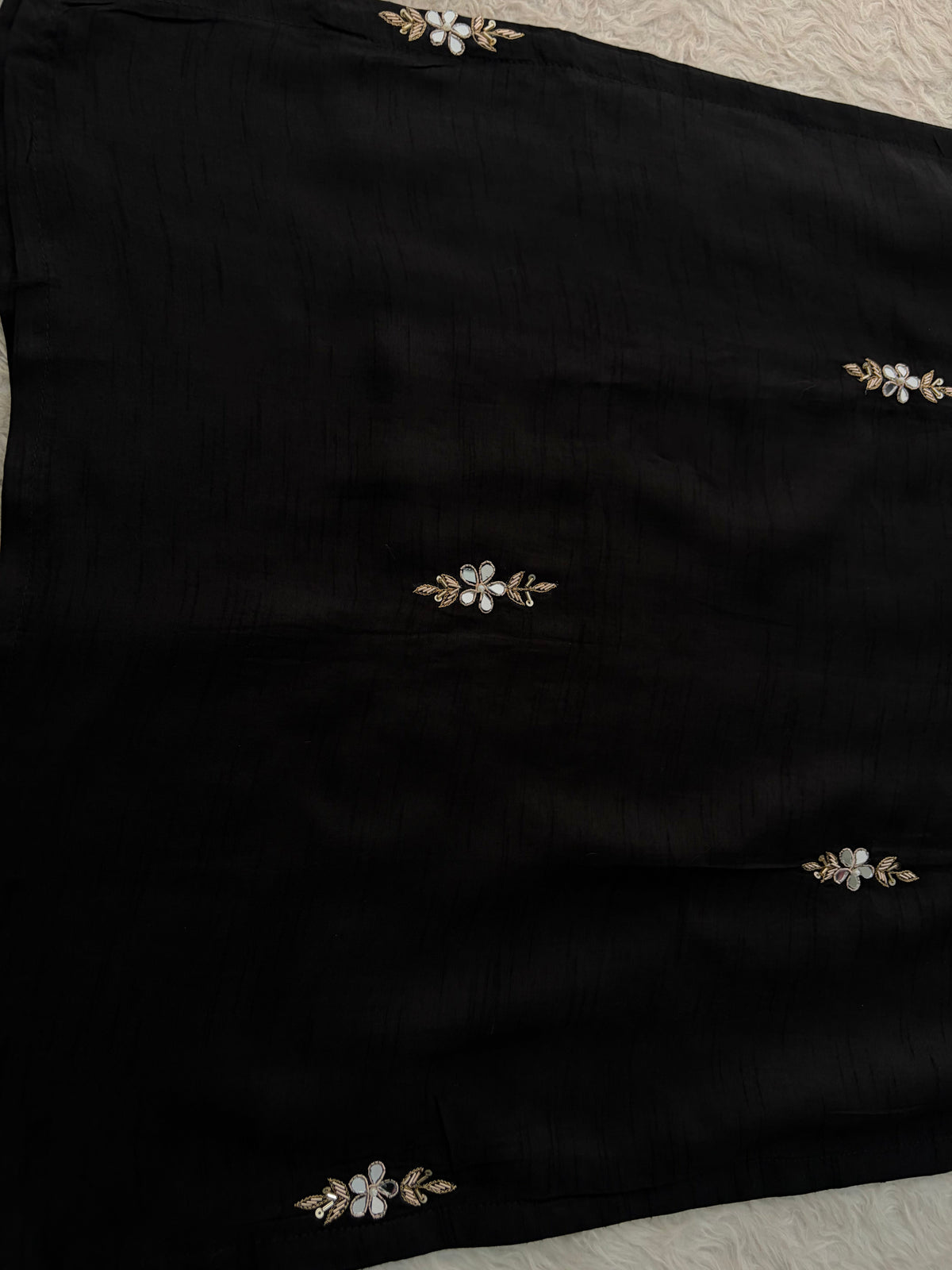Elegant Black Embroidered Kurta Set for Women with Straight Pants and Dupatta | Festive & Party Wear