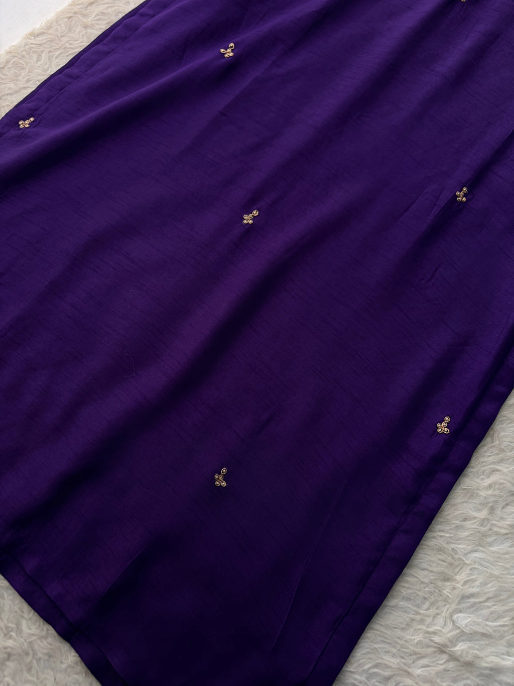 Purple Embroidered Kurta Set With Palazzo Pants & Dupatta For Women| Traditional, Festive & Party Wear