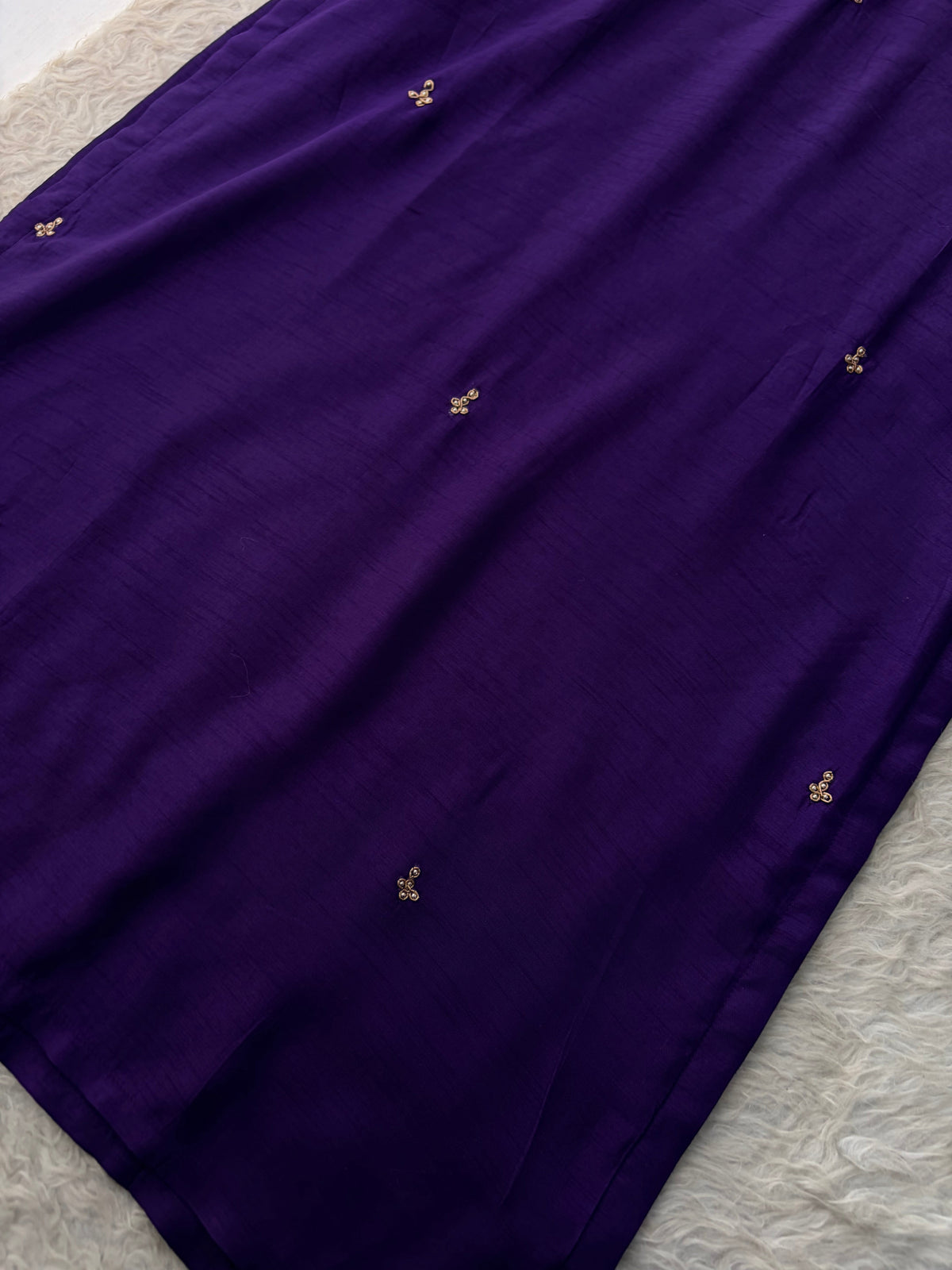 Purple Embroidered Kurta Set With Palazzo Pants & Dupatta For Women| Traditional, Festive & Party Wear
