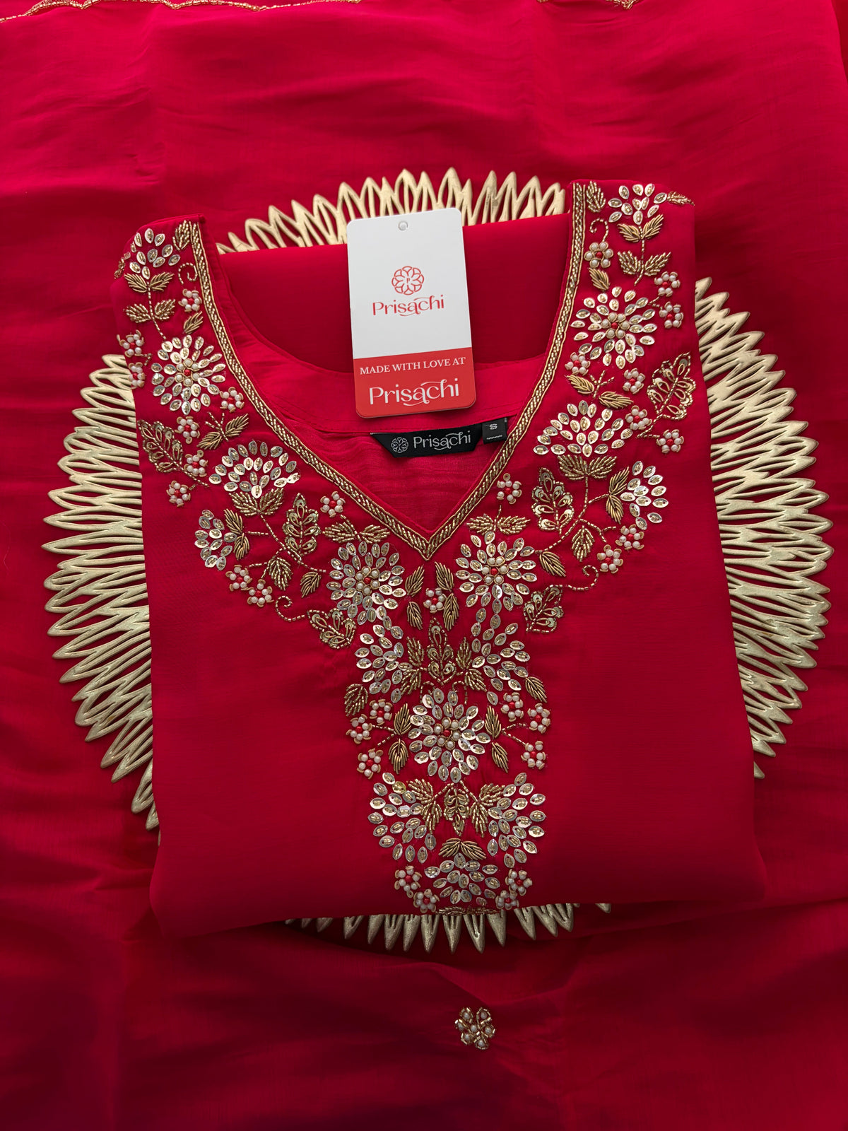Embroidered Kurta Set for Women with Pants & Dupatta | Ethnic Party and Festive Suit set