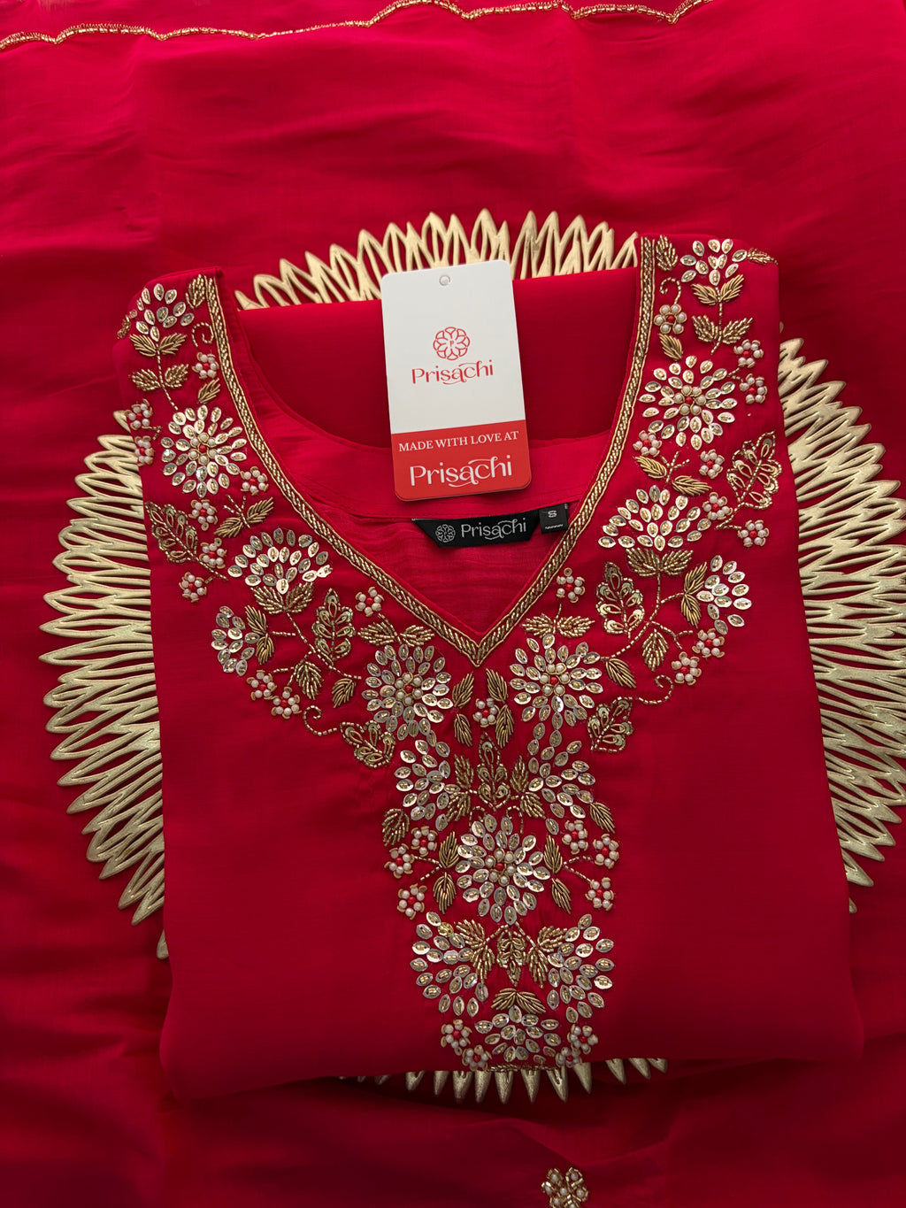 Embroidered Kurta Set for Women with Pants & Dupatta | Ethnic Party and Festive Suit set