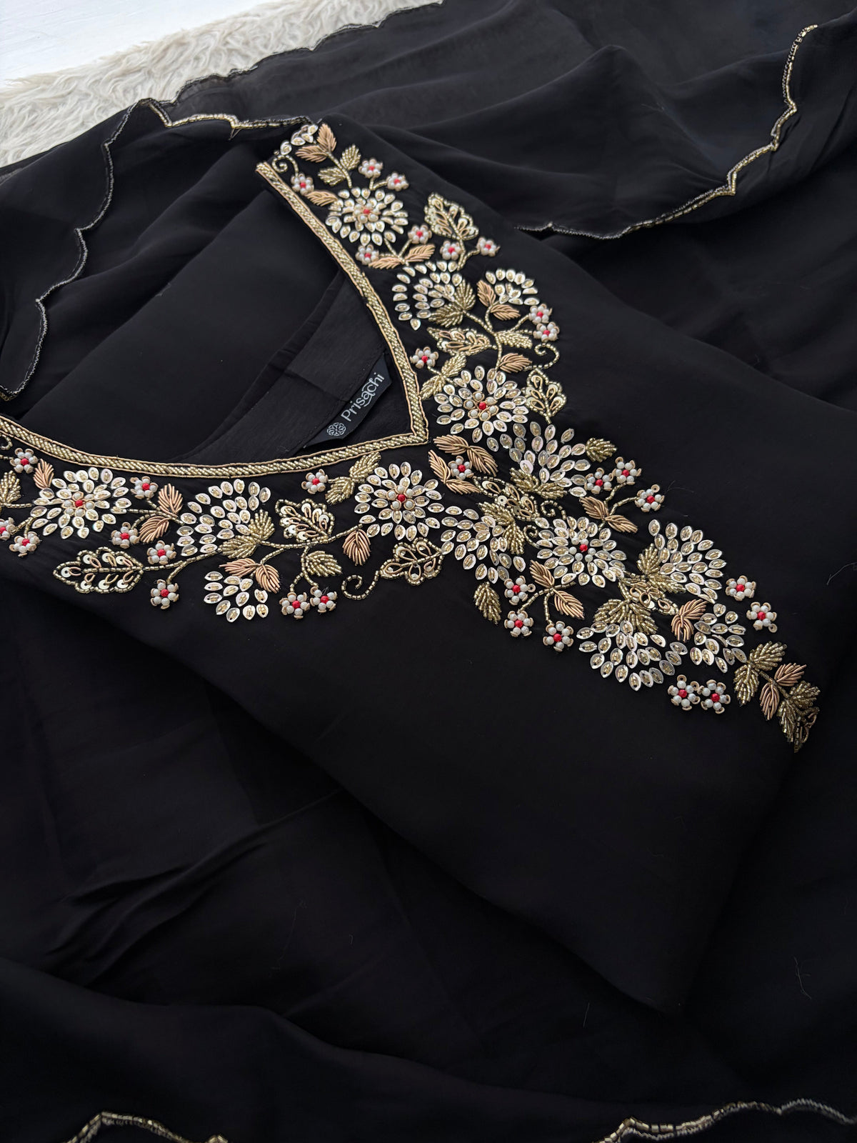 Embroidered Kurta Set for Women with Pants & Dupatta | Ethnic Party and Festive Suit set