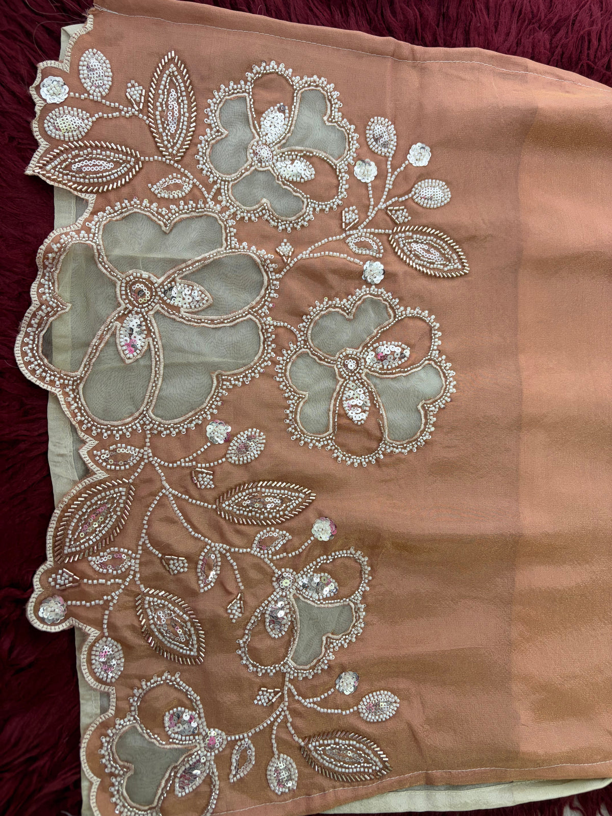 Elegant Gradient Off-White Embroidered Kurta Set with Palazzo Pant | Ethnic Co-Ord Set Party & Daily wear