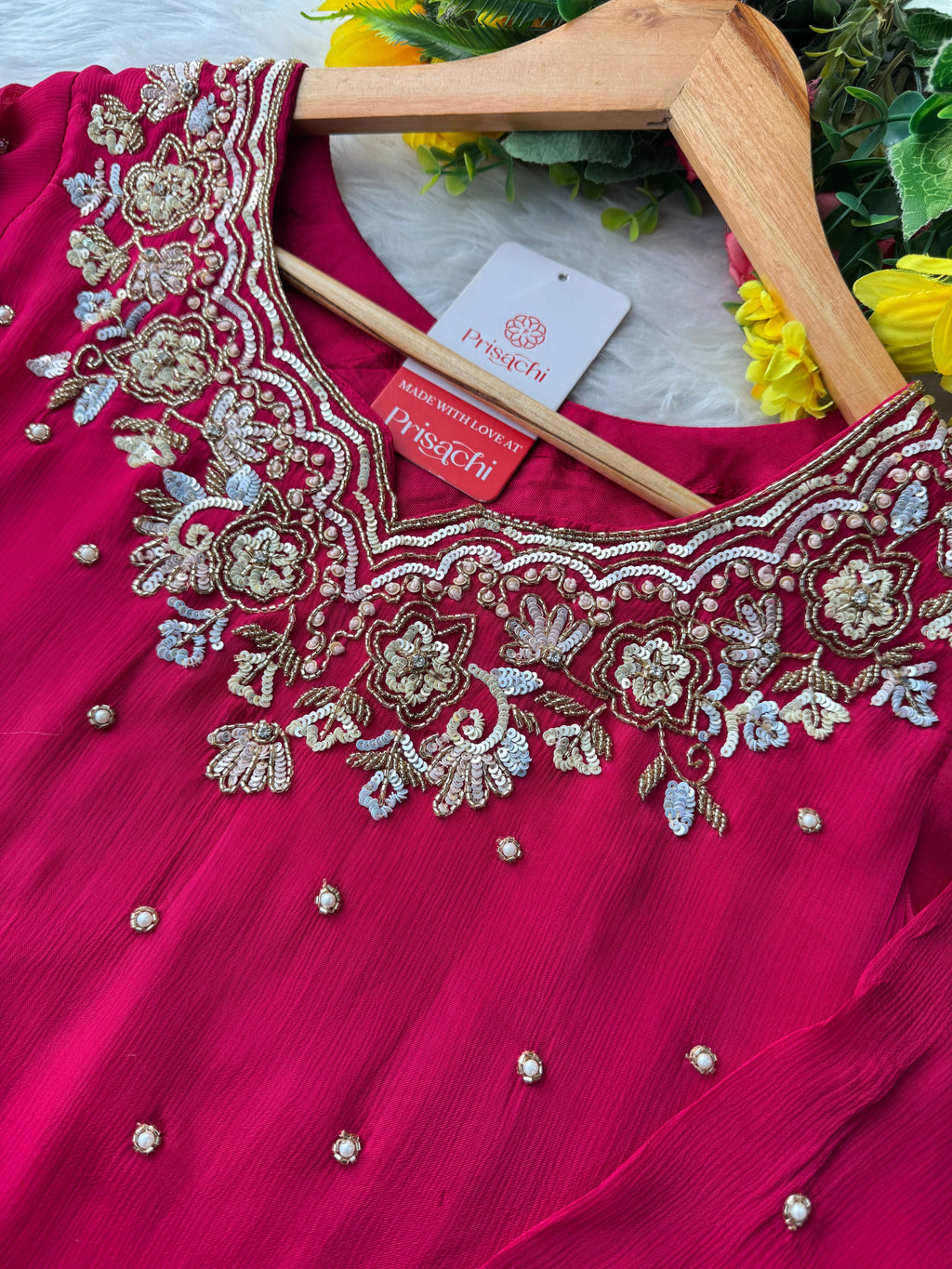 Pink Designer Embroidered Kurta Set with Pants & Dupatta – Ethnic Wear for Women