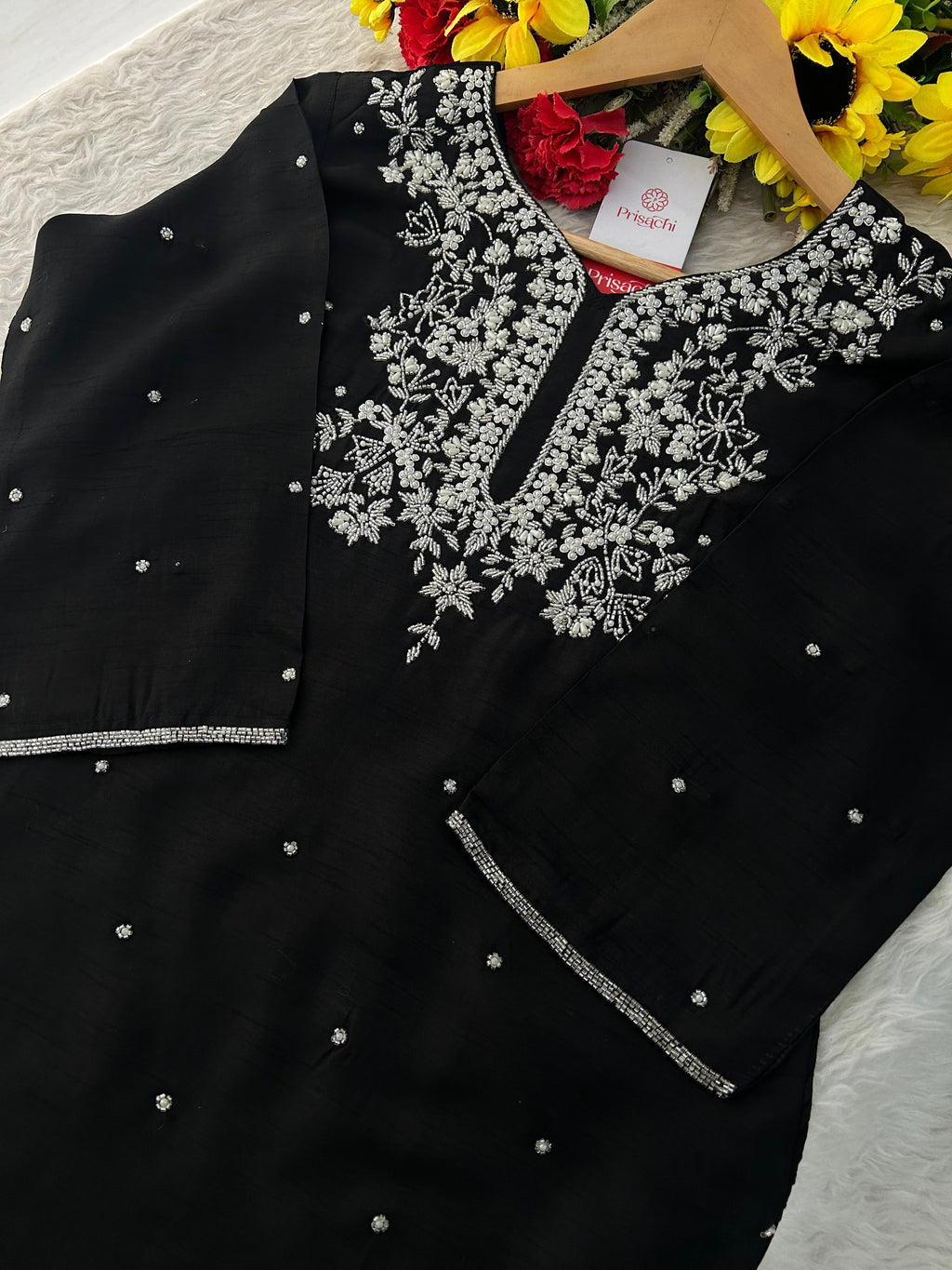 Designer Embroidered kurta pant with dupatta