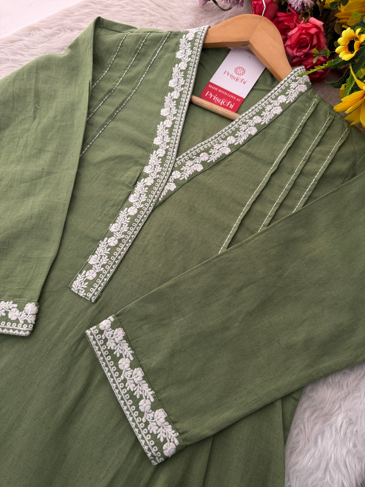Designer Short Straight Kurti for Women | Thread Embroidered Kurta | Office, Casual & Daily Wear