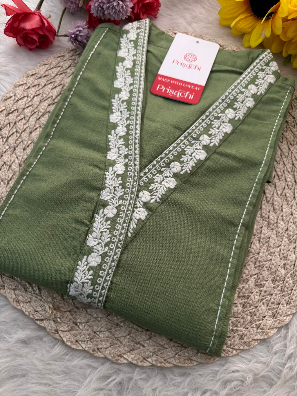 Designer Short Straight Kurti for Women | Thread Embroidered Kurta | Office, Casual & Daily Wear