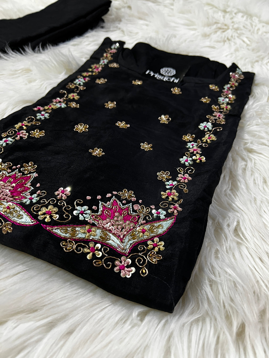 Yellow Embroidered kurta set with dupatta