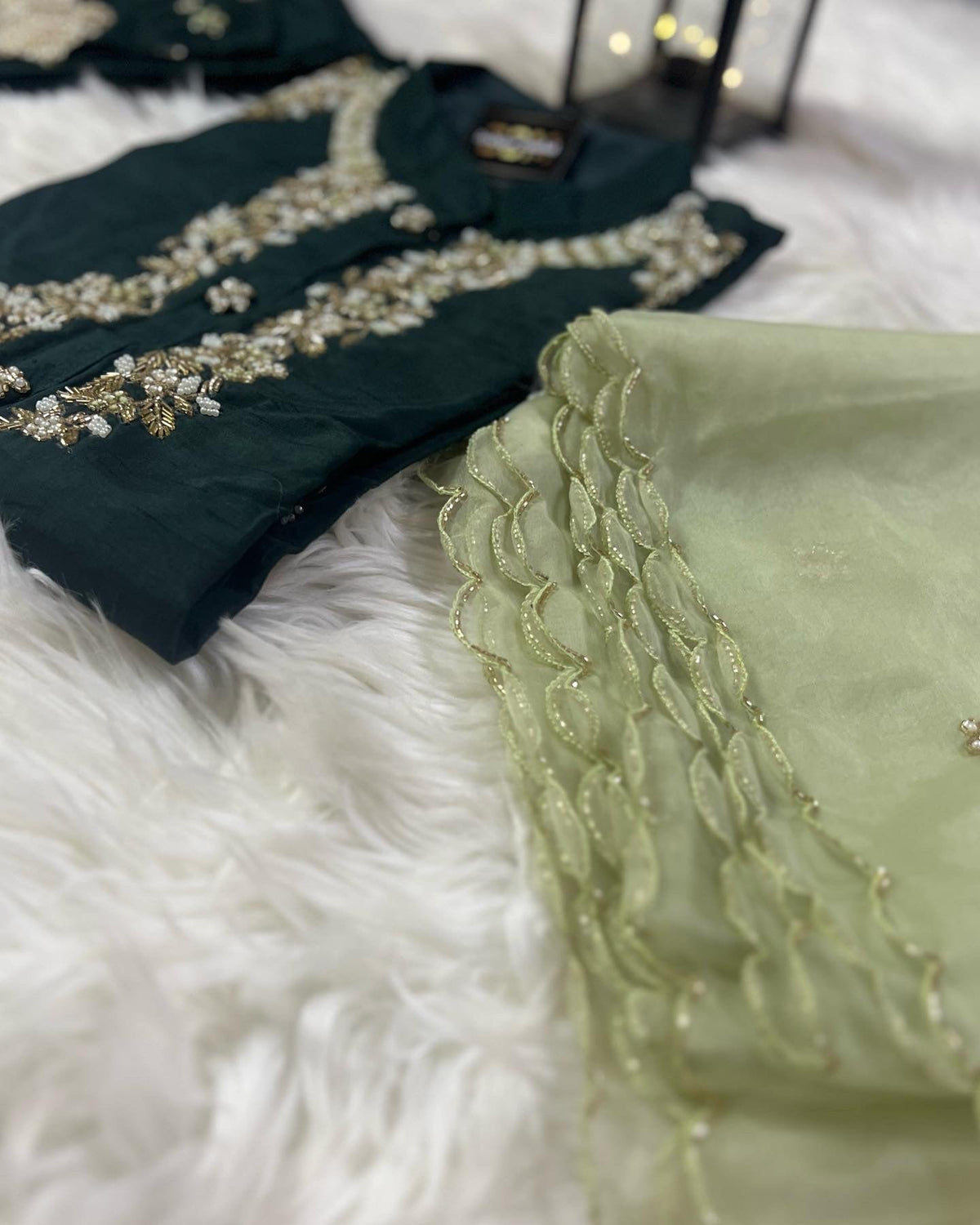 Designer Musline Kurti Pant with Organza Dupttaa set